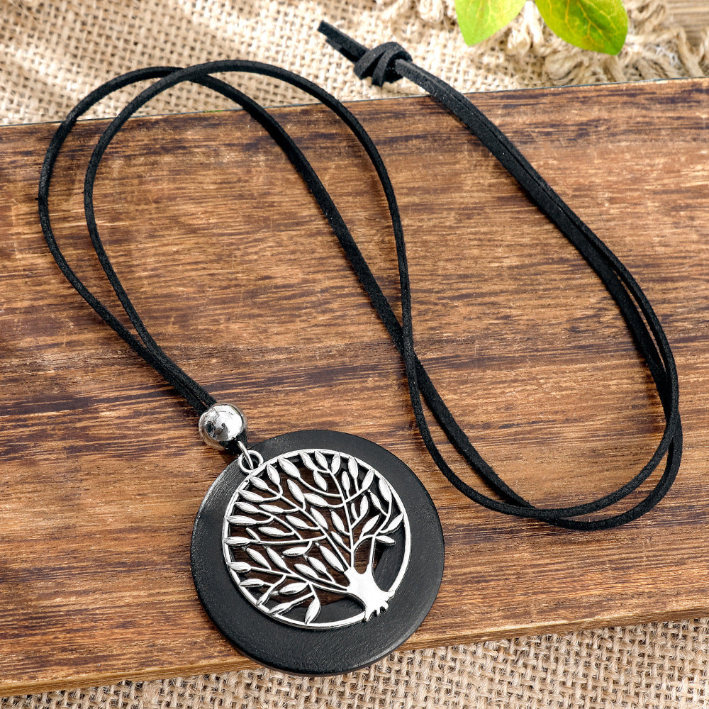 Wholesale Ethnic Style Long Sweater Chain Necklace Retro Artistic Fashion Jewelry Gift