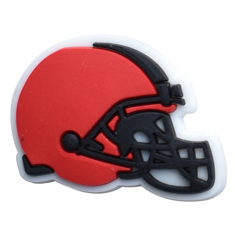 Wholesale Random 100pcs floral clogs PVC Soft Rubber Shoe Buckle Decoration