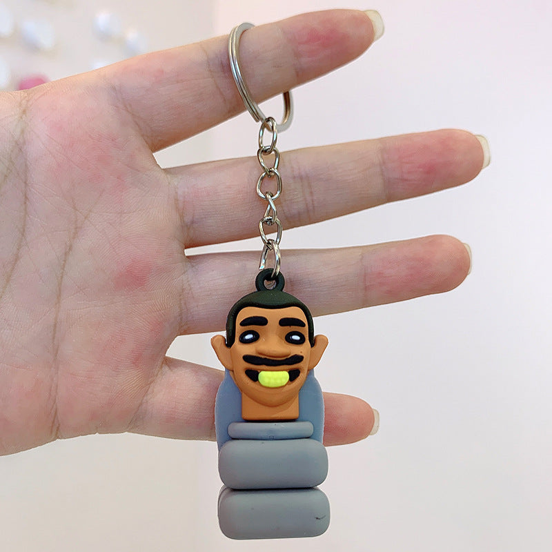 Wholesale Cartoon Cute Silicone Keychain ACC-KC-Lanb007