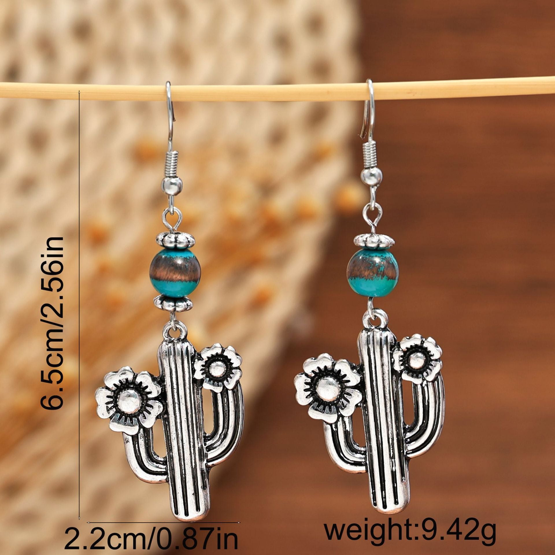 Wholesale Western Desert Cactus Bull Head Horse Punk Earrings