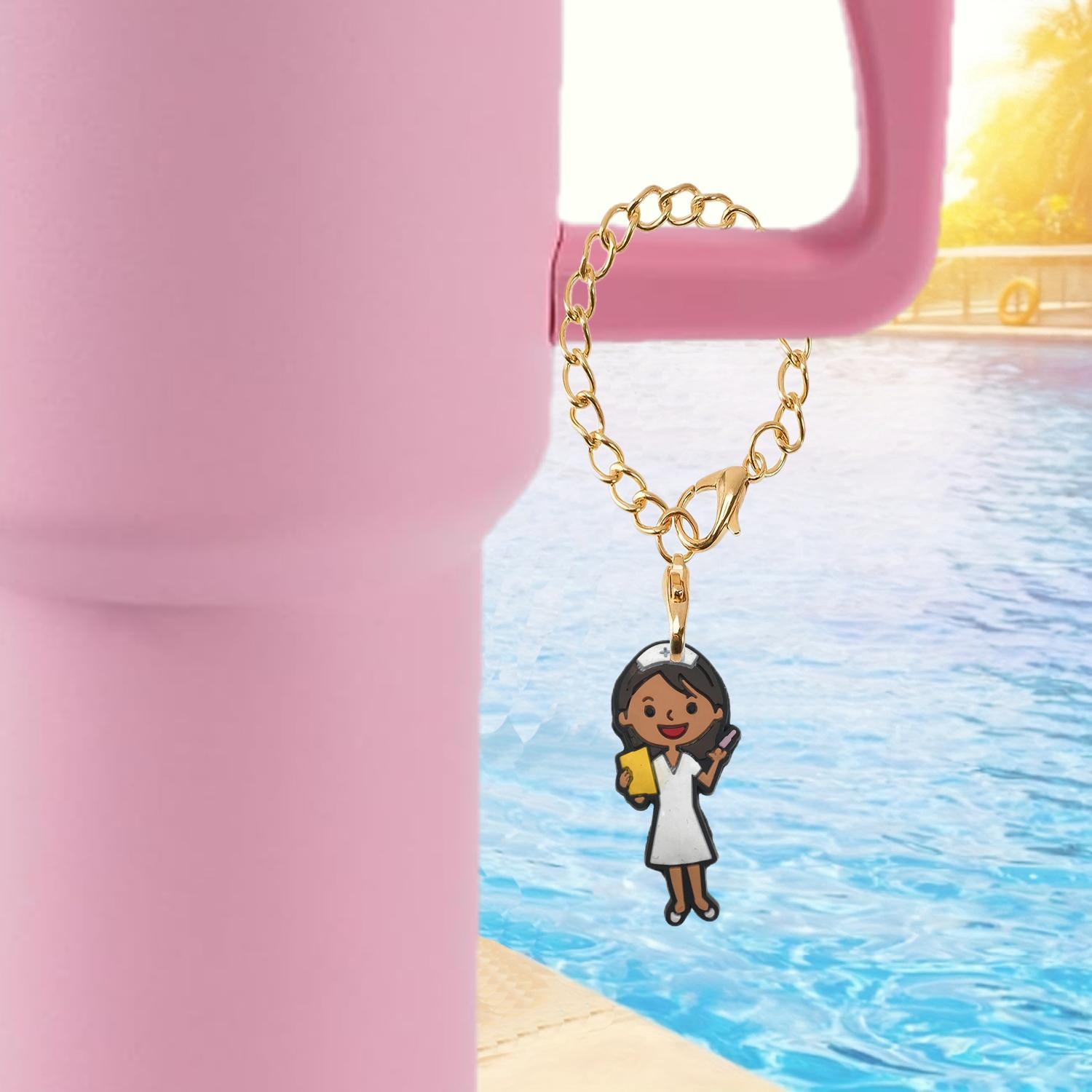 Wholesale Nurse Series Soft Rubber Hanging Chain Cup Accessories Chain ACC-CA-XieJi003