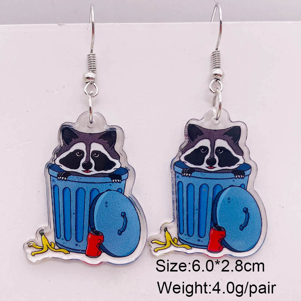 Wholesale  Cartoon Cat Horror Pumpkin Ghost Acrylic Earrings