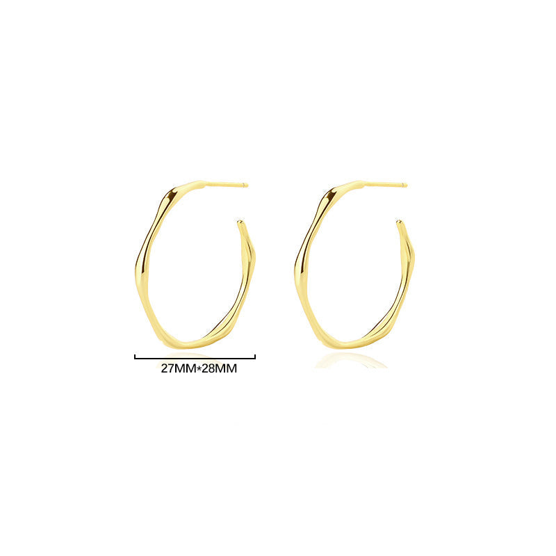 Wholesale Vintage Braided Earrings Round Twist Earrings