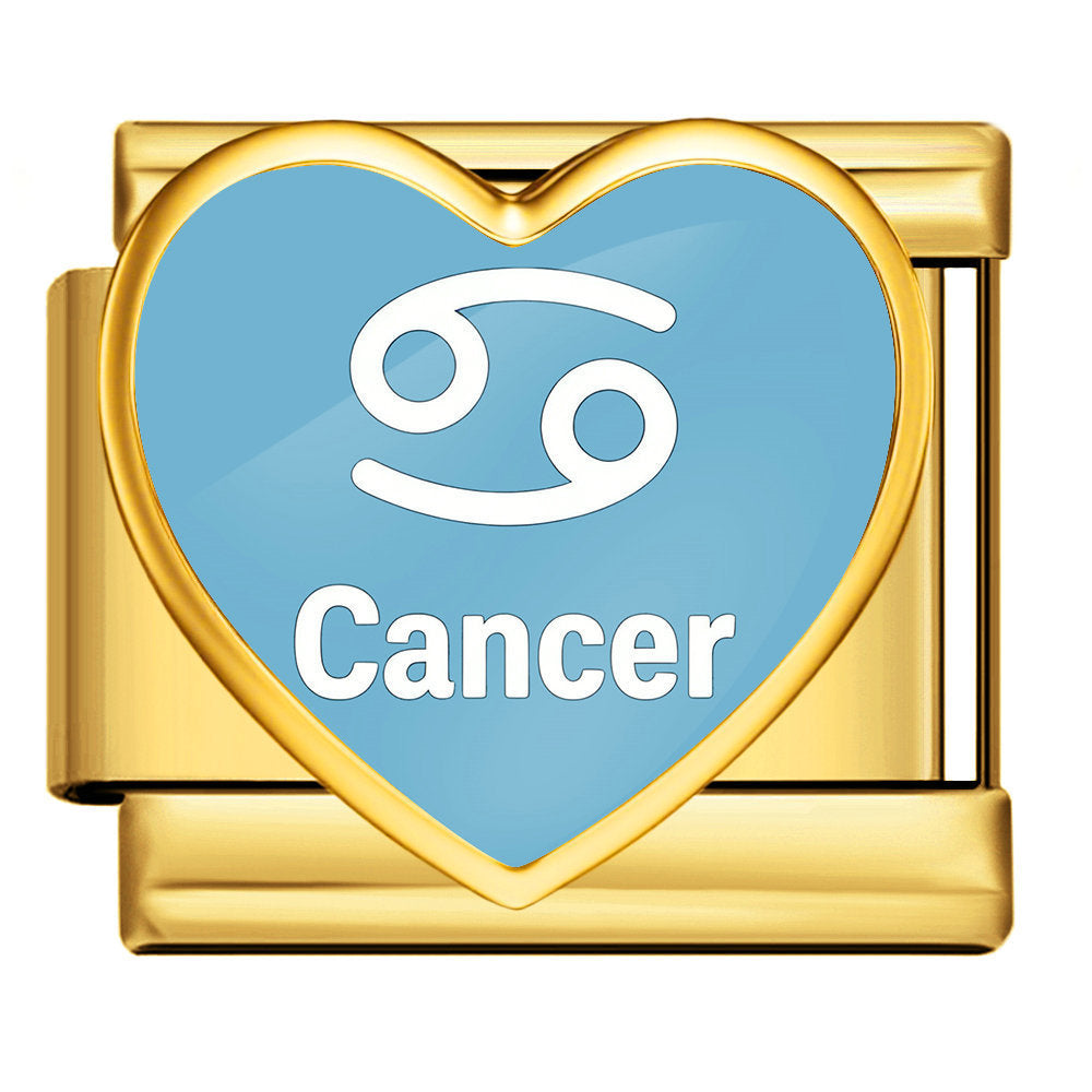 Wholesale Stainless Steel Heart 12 Zodiac Contion DIY Chain Links For Bracelet Watchband Jewelry Accessory