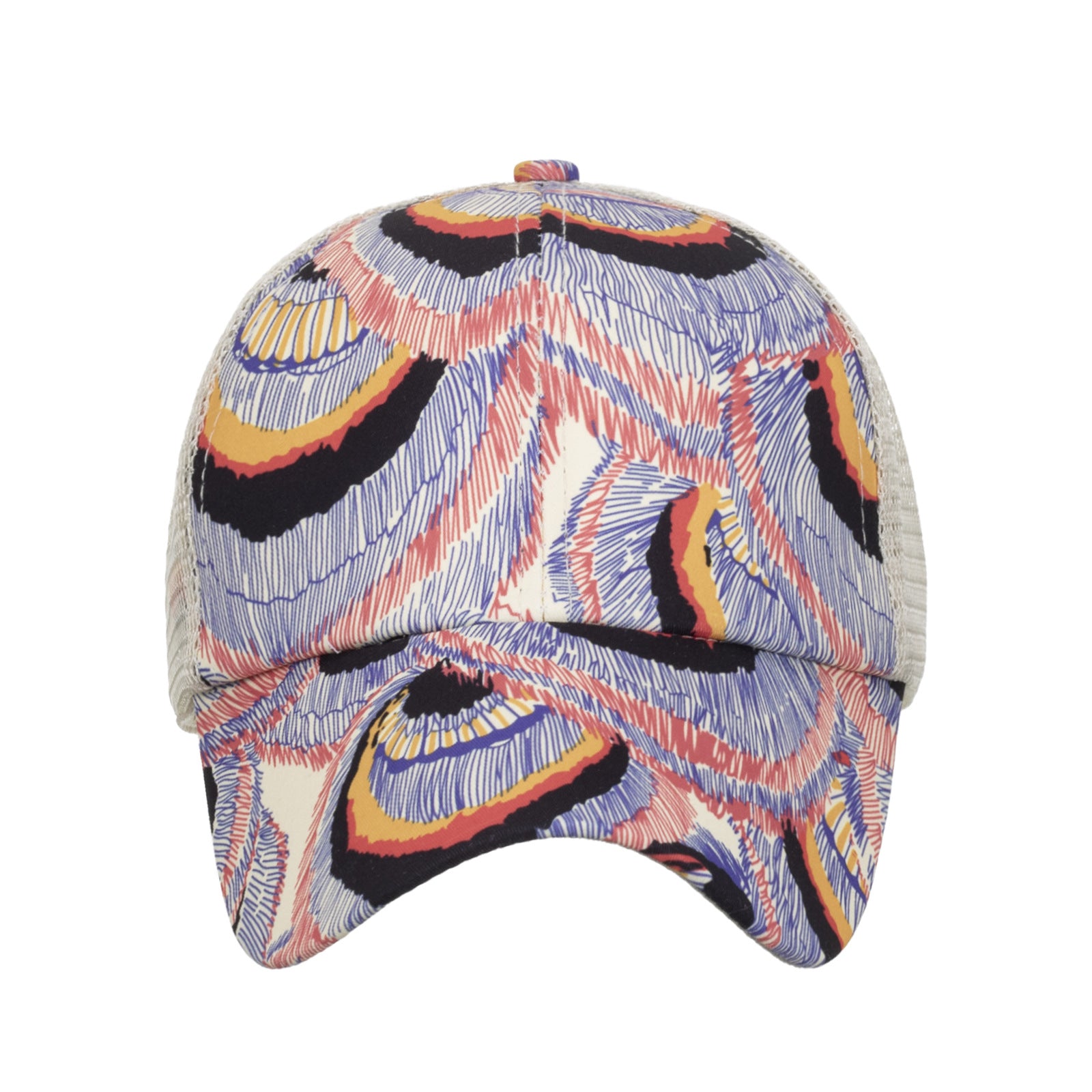 Wholesale Colorful Lines Cross Ponytail Baseball Cap Hat ACC-HT-ZhongM002