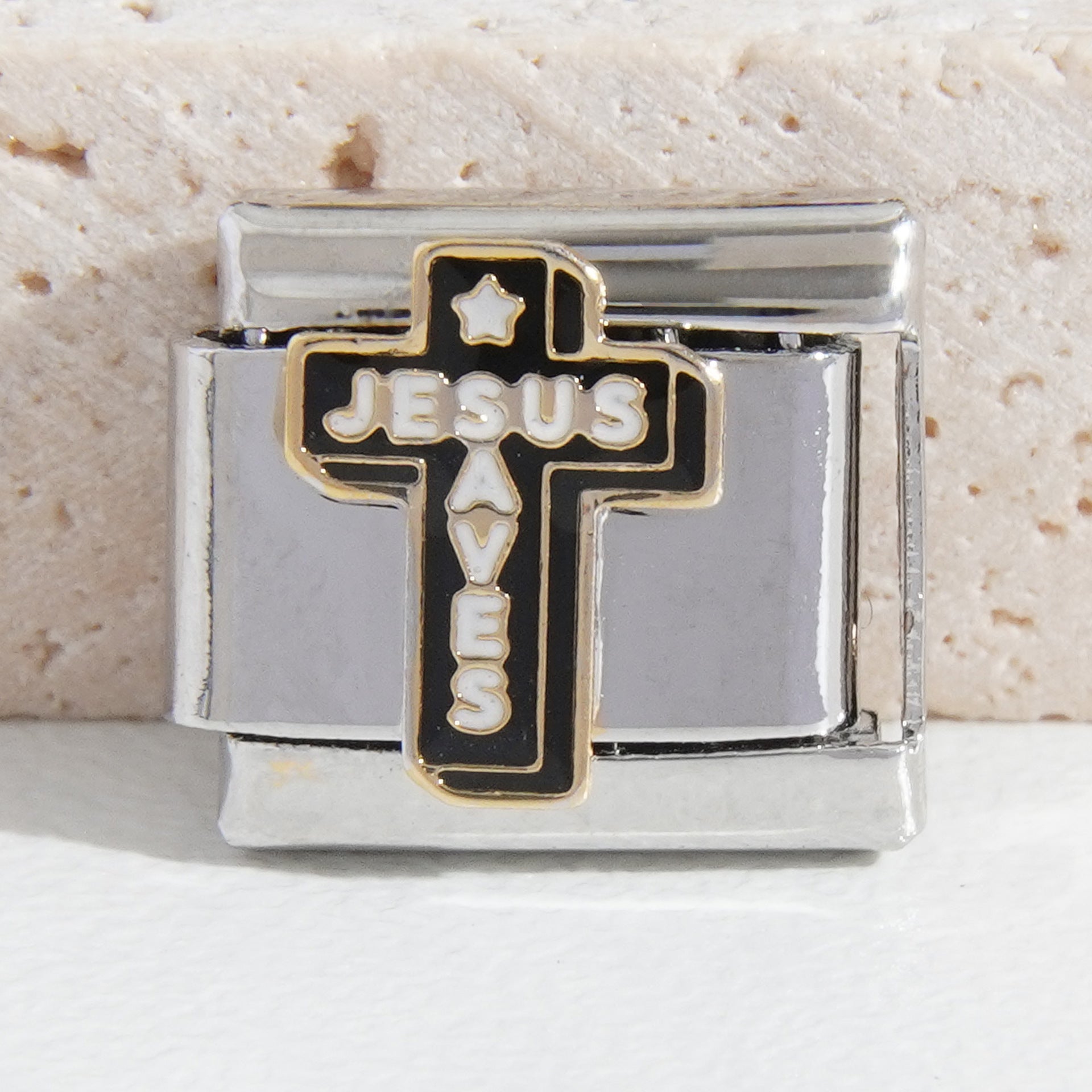 Wholesale Italian Charm Bracelet 9mm DIY Splicing Billiard Series Stainless Steel Composable Bracelet