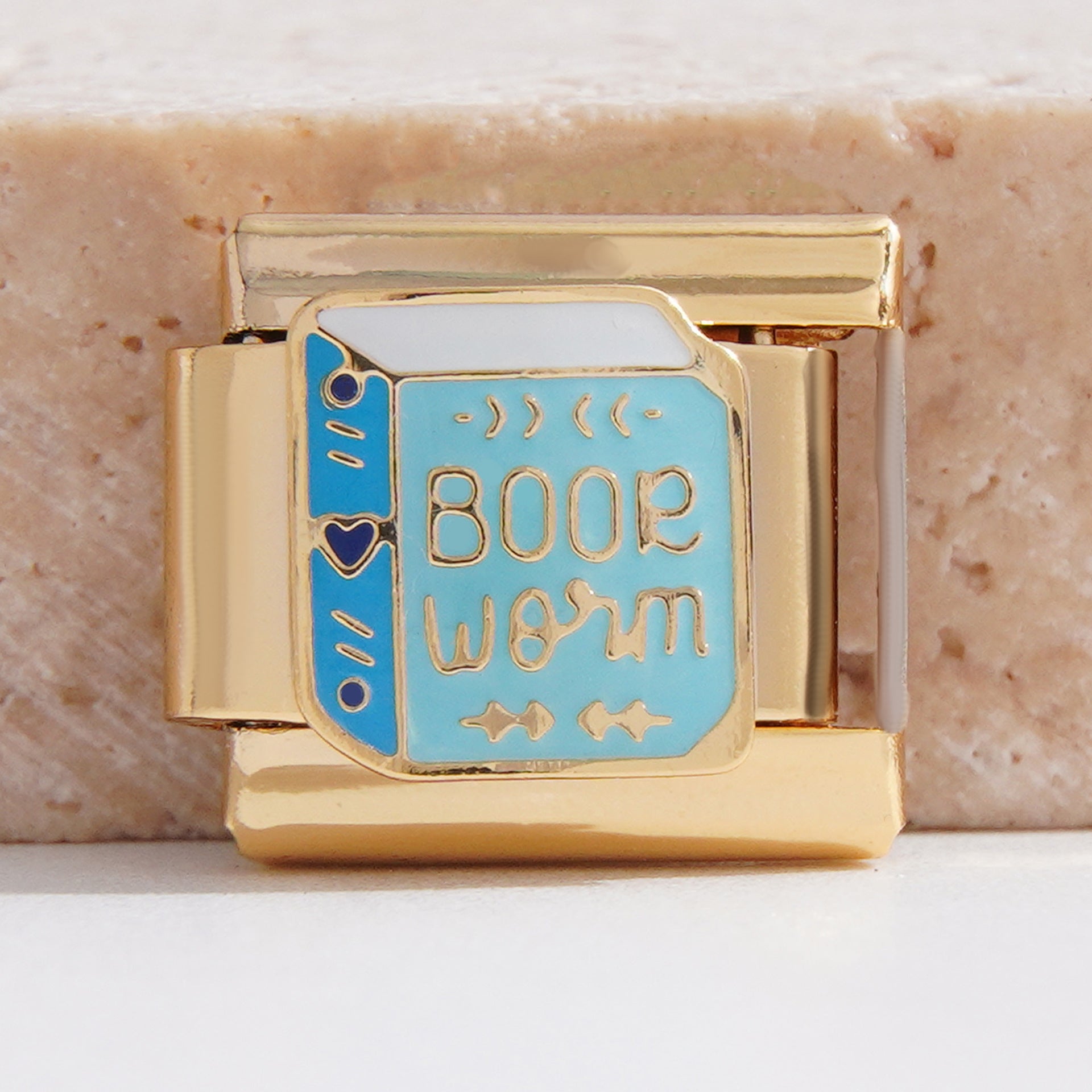 Wholesale Italian Charm Bracelet 9mm DIY Splicing Personalized English Stainless Steel Composable Bracelet