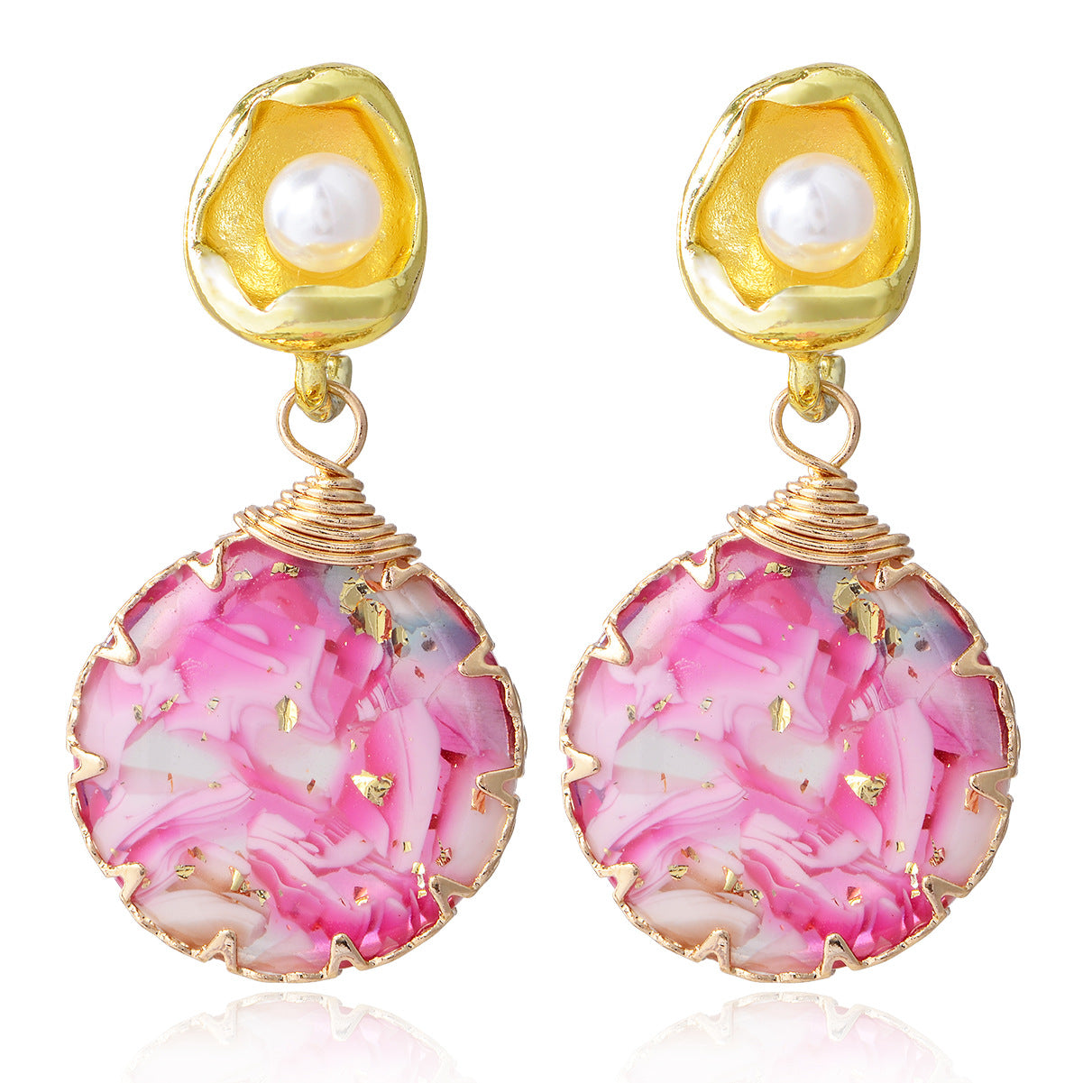 Wholesale Forest Earrings Mother of Pearl Earrings Luxury Earrings ACC-ES-YiN004