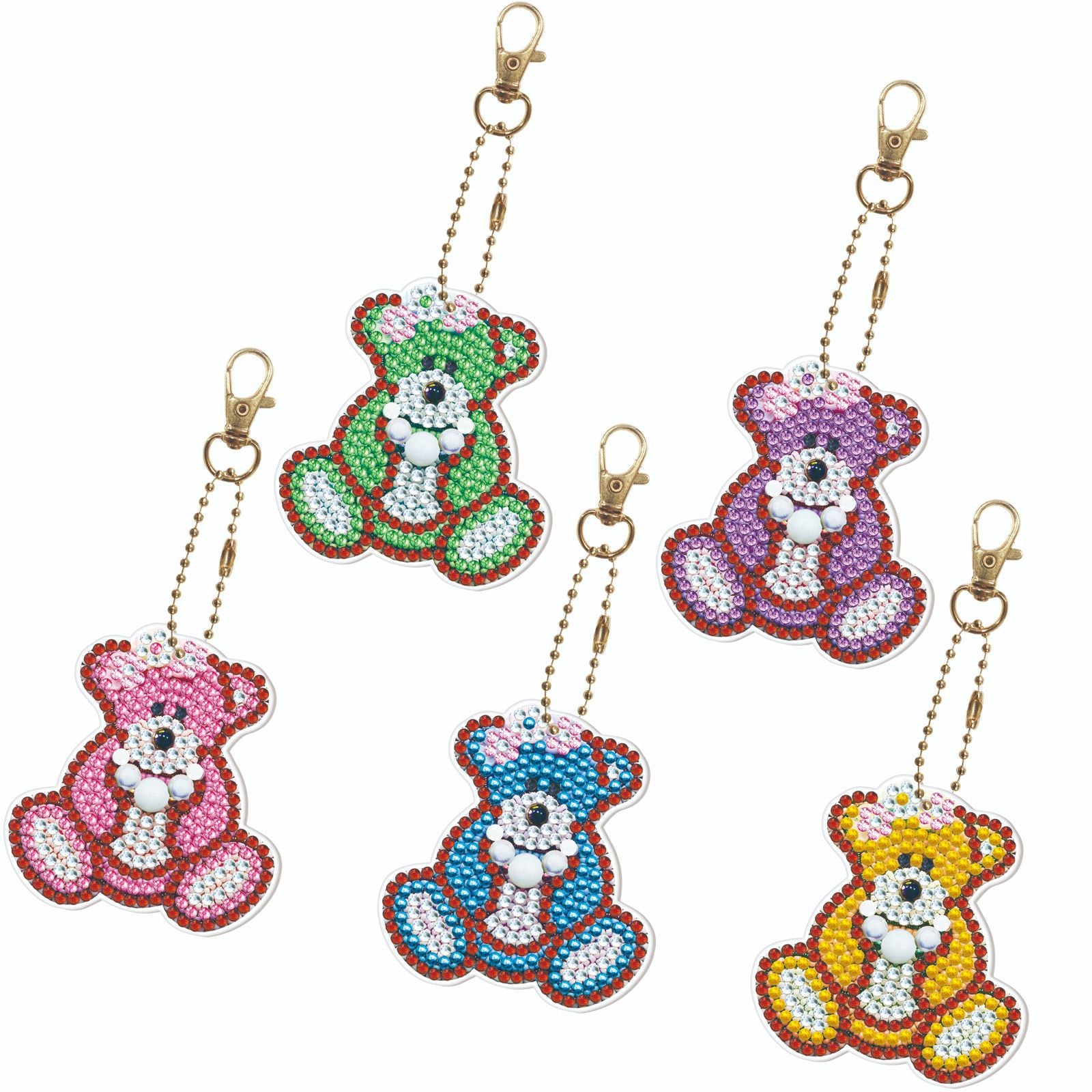 Wholesale Christmas Keychain Handmade Diamond Easter Key Chain ACC-KC-PengDao001