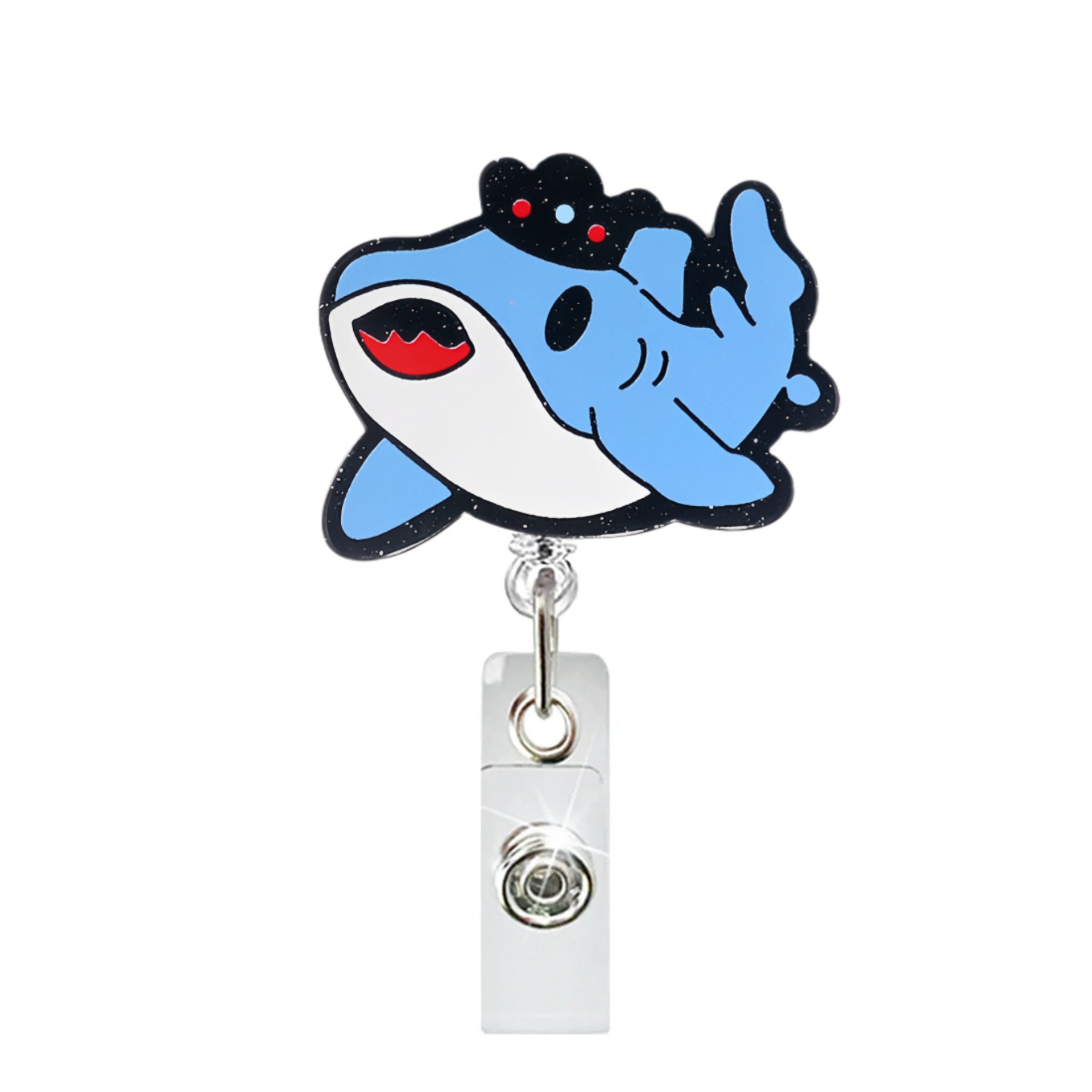 Wholesale Acrylic Fun Zoo Undersea Theme Badge Reel Keychain