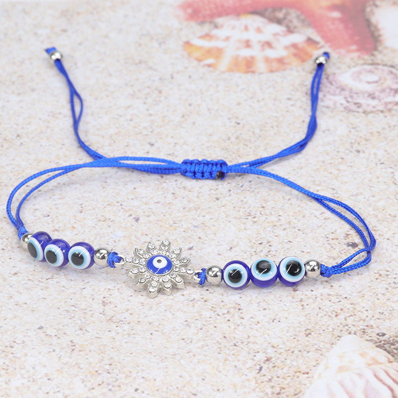 Wholesale  Devil' s Eye bracelet blue eyes fish eye beaded amulet bracelet