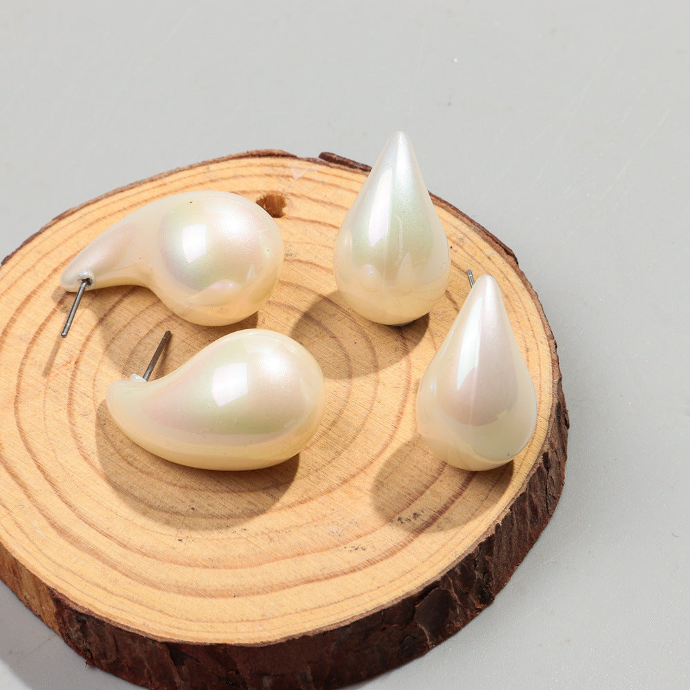 Wholesale  Water Drops Fashion All-match Acrylic Earrings