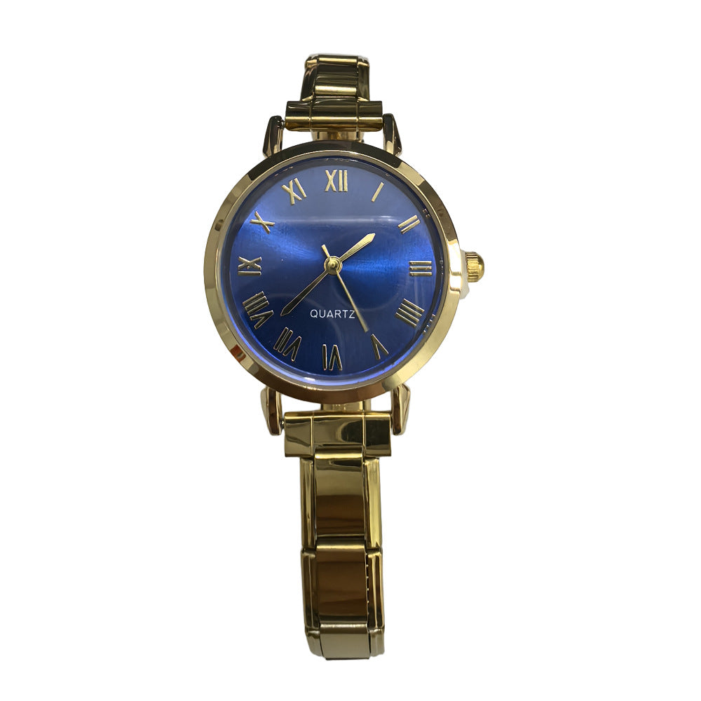 Wholesale Chic Fashion Casual Women' s Quartz Watch Steel Band Simple Design Everyday Accessory