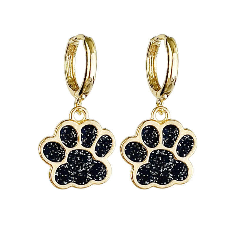 Wholesale 2 Pairs/pack Sports Multi-color Earrings Rugby Shiny Oil Drop Thick Metal Earrings ACC-ES-HY152