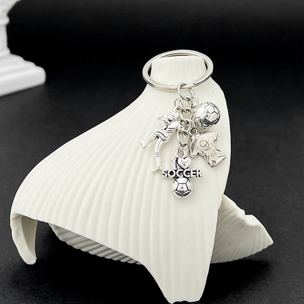 Wholesale Football Basketball Baseball Rugby Player Keychain ACC-KC-Luneng011