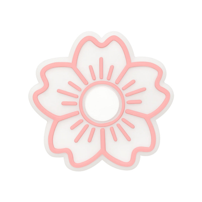 Wholesale Food Grade Silicone Cherry Blossom Teether Beads For Baby Teething DIY Craft Supply