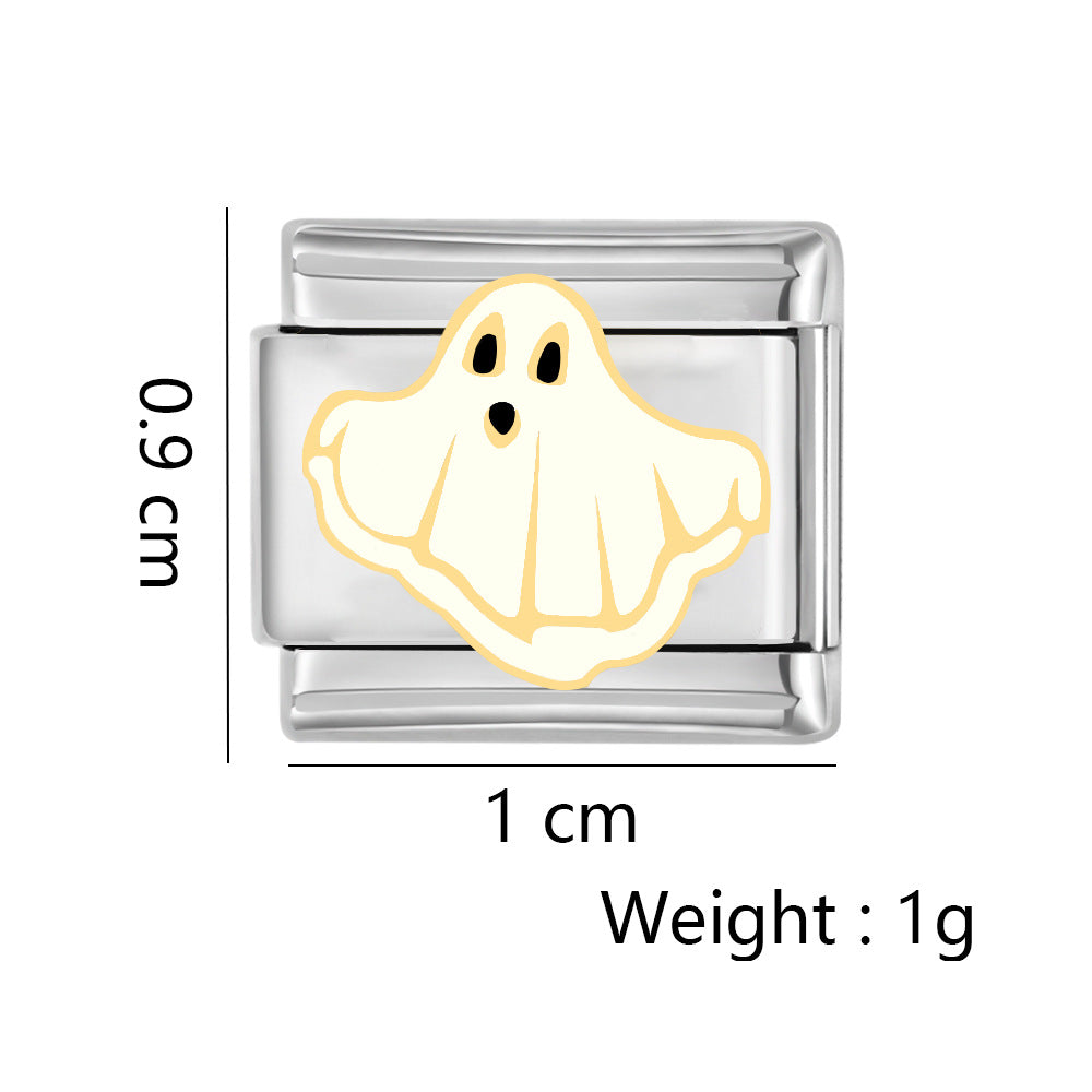 Wholesale Italian Charm Bracelet 9mm DIY Splicing Halloween Stainless Steel Composable Bracelet