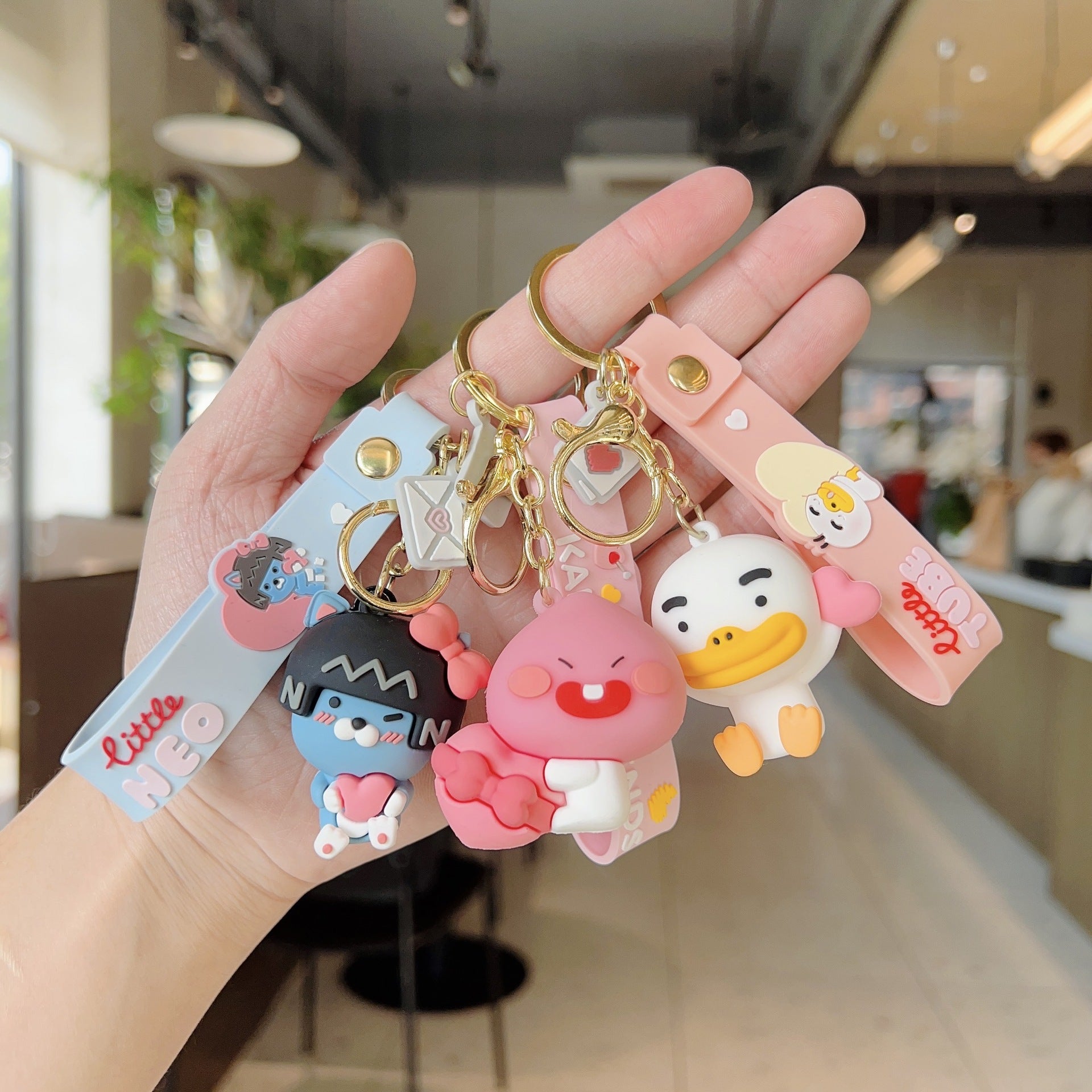 Wholesale Cartoon Cute PVC Keychain ACC-KC-WenChuan005