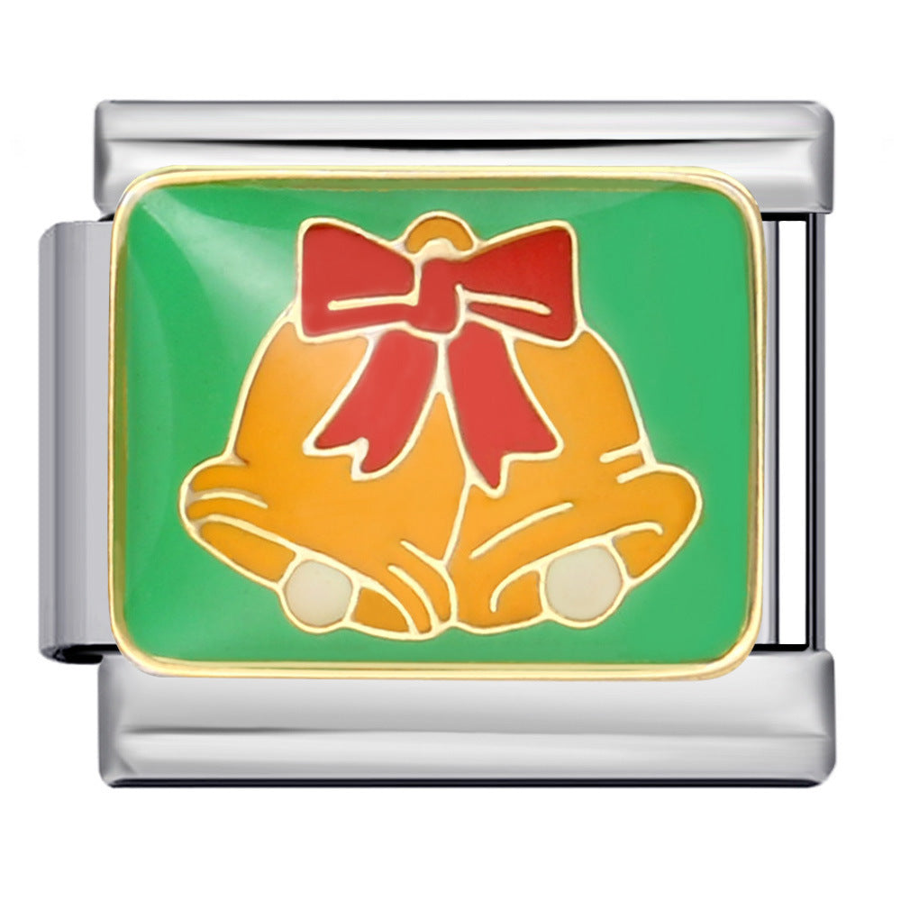 Wholesale  Italian Charm Bracelet 9mm DIY Christmas Series Creative Stainless Steel Composable Bracelet