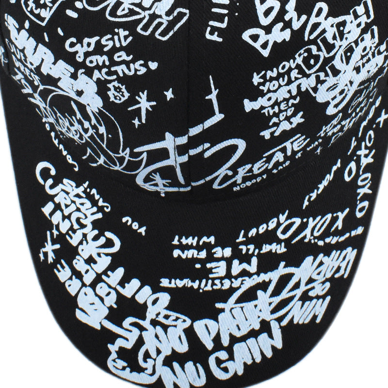 Wholesale Outdoor Cotton Graffiti Print Hat Baseball Caps ACC-HT-XuP012