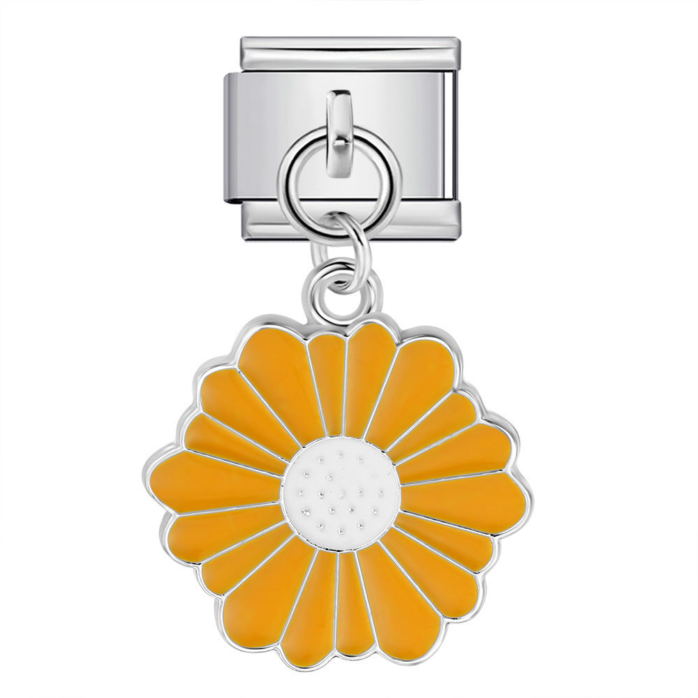 Wholesale 5pcs  Italian Charm Bracelet 9mm DIY  cute hookCreative Stainless Steel Composable Bracelet