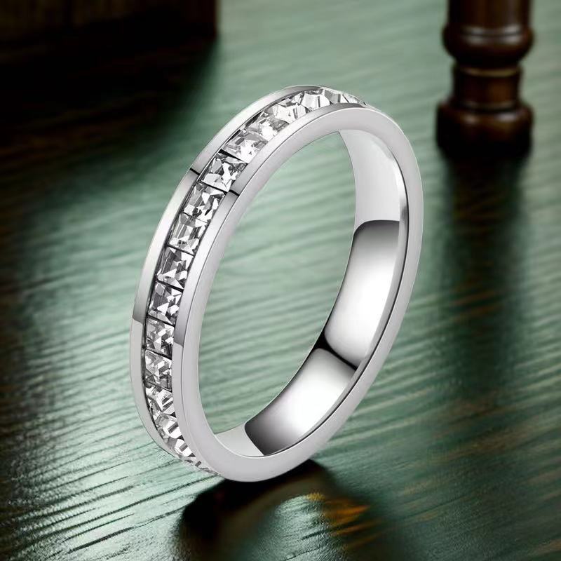 Wholesale Titanium Steel Ring Stainless Steel Baby's Breath Ring ACC-RS-Xinj001