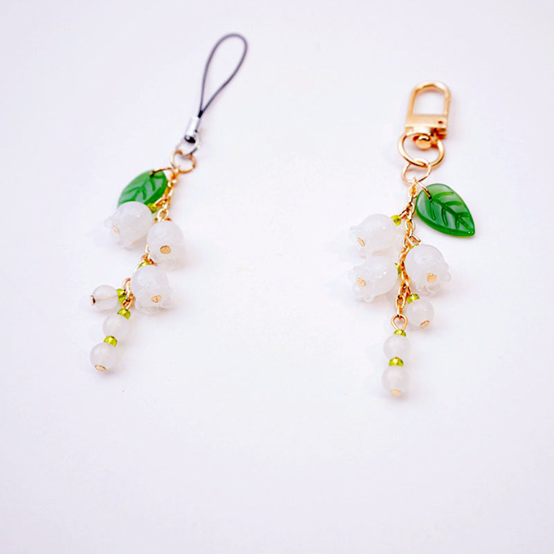 Wholesale simple short lily keychains