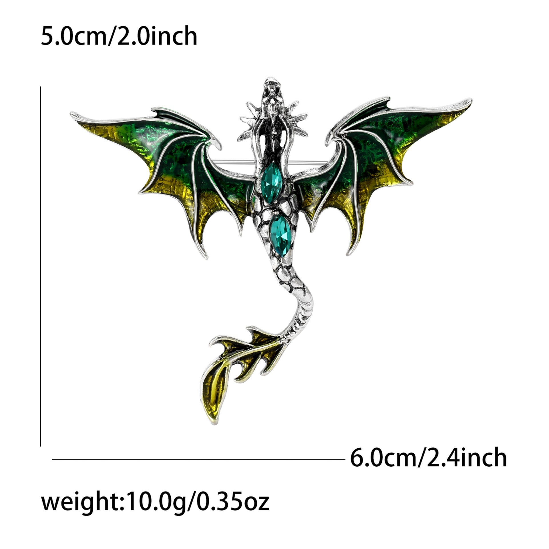 Wholesale Red Enamel Dragon Brooch Pin For Women Stylish Coat Accessory Trendy Everyday Jewelry