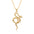 Wholesale 18K copper gold plated popular jewelry snake-shaped element pendant necklaces