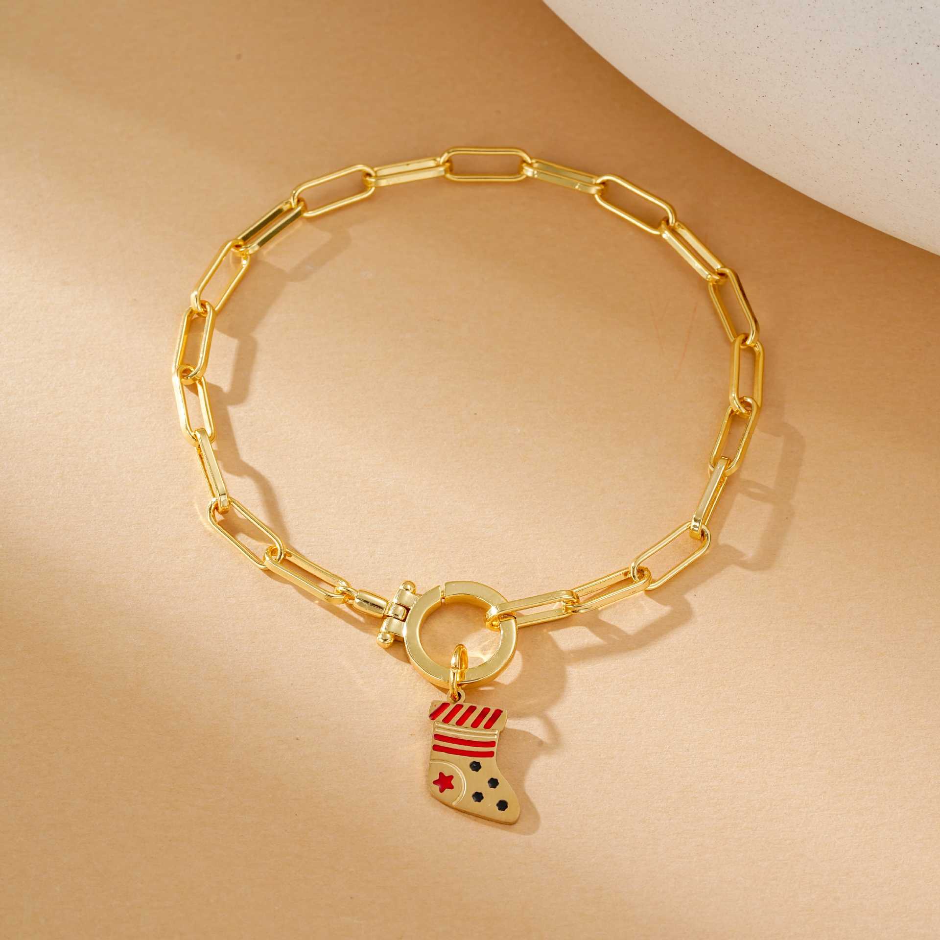 Wholesale Christmas Cartoon Oil Drop Bracelet