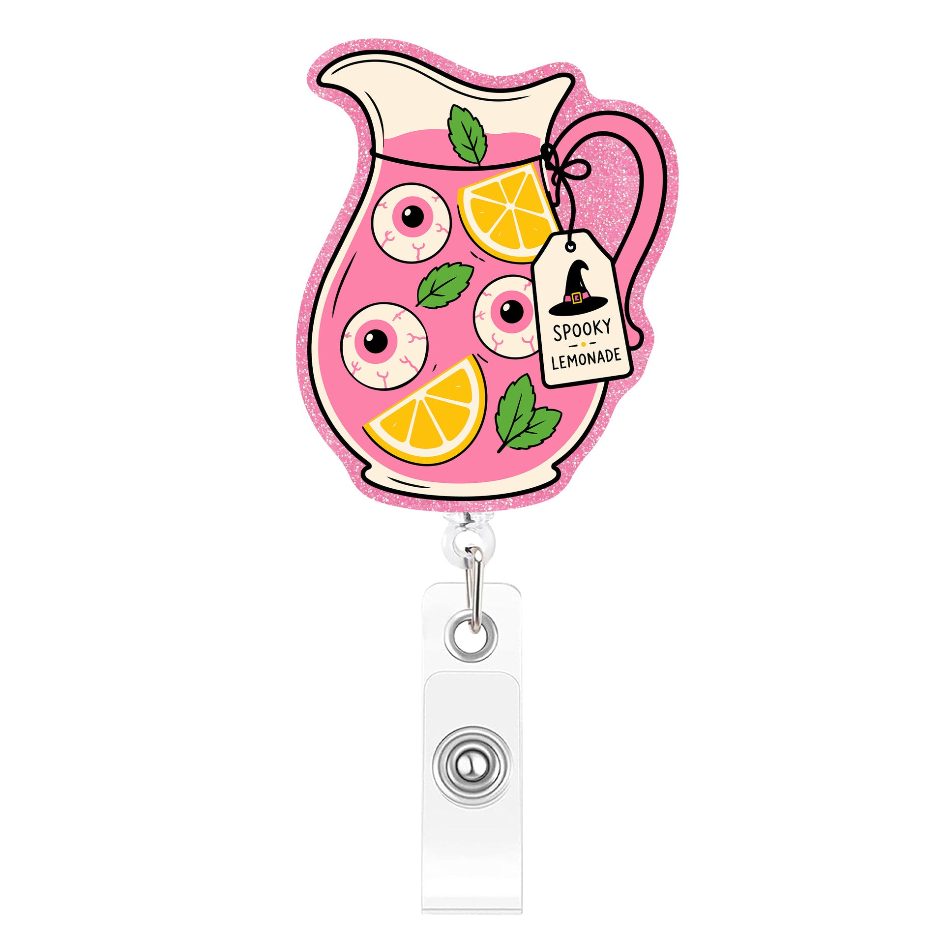 Wholesale  Dessert Acrylic Retractable Badge Reel Fun Creative ID Card Holder Pendant Decorative Accessory For Boutique Resale
