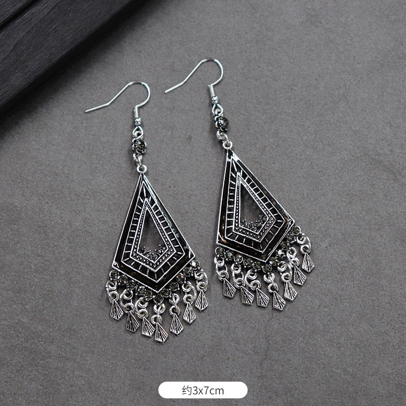 Wholesale Retro Ethnic Earrings Boho Tassel Stud Earrings Bohemian Vintage ACC-ES-Luox009