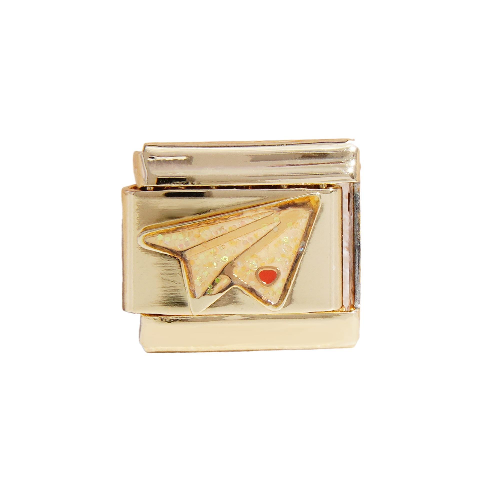 Wholesale Italian Charm Bracelet 9mm DIY Splicing Christmas Gold Titanium Steel Composable Bracelet