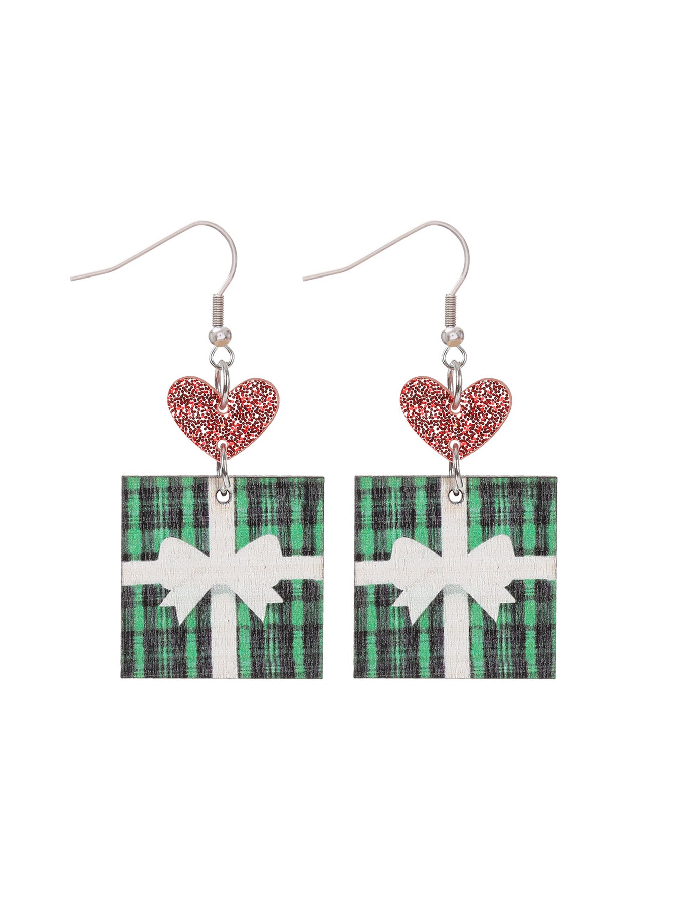 Wholesale Christmas Party Cute Snowman Christmas Tree Cartoon Wooden Earrings