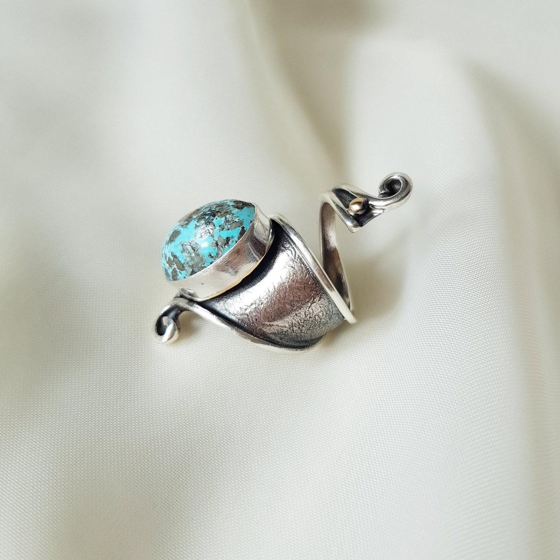 Wholesale Bohemian Vintage Turquoise Open Rings ACC-RS-MingC001