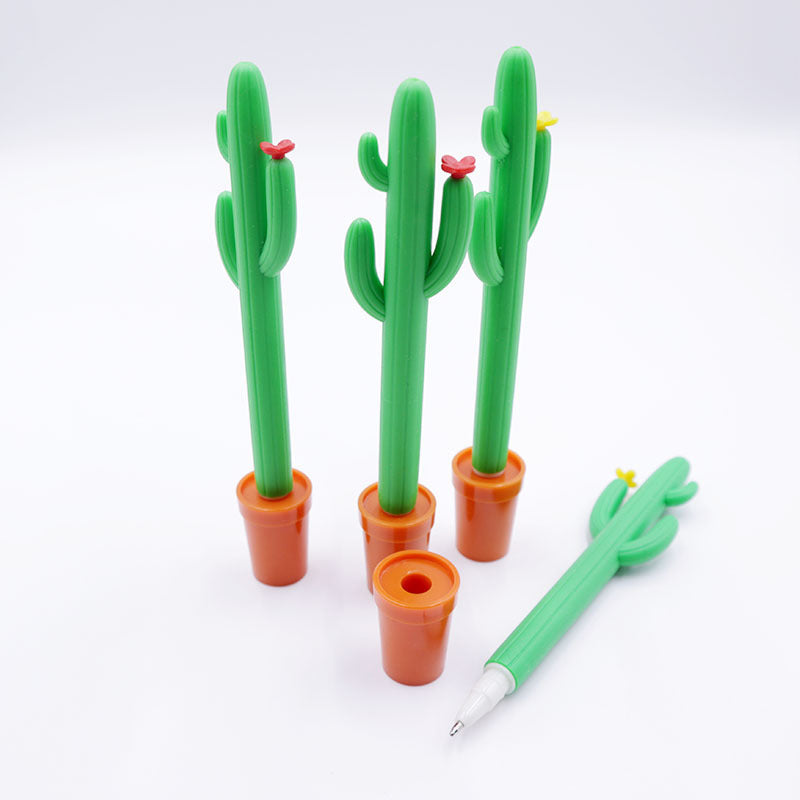 Wholesale Creative cactus stick plant shape desk pen