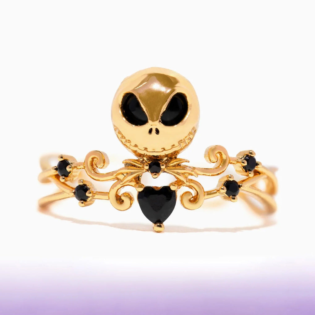 Wholesale Halloween Christmas Night Cry Girl Skull Ring