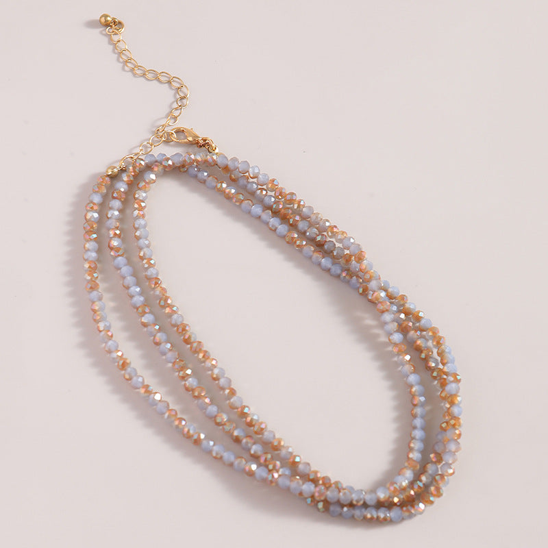 Wholesale Glass Beads Beaded Long Necklace Sweater Chain ACC-NE-Yuchen004