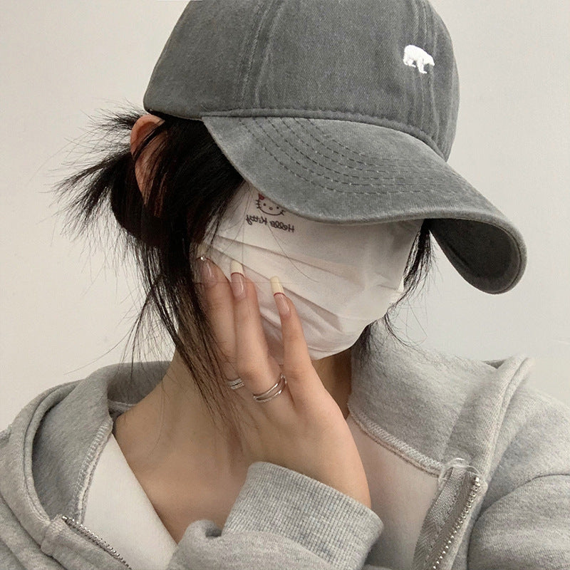 Wholesale Brushed Embroidered Visor Soft Top Baseball Cap Hat ACC-HT-JinKeyu002