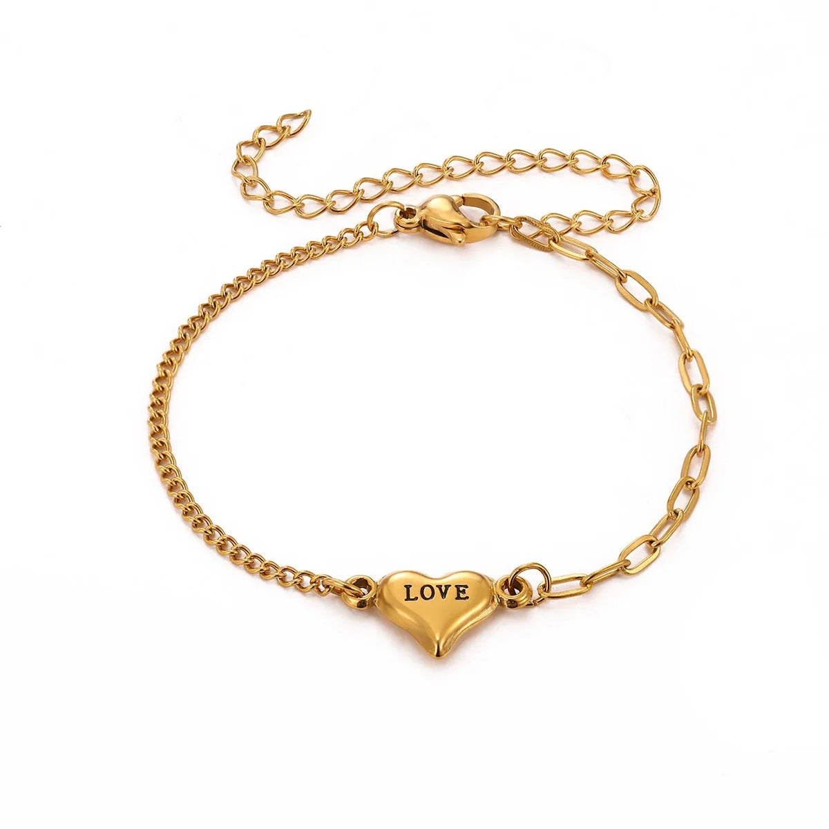 Wholesale Stainless Steel 18k Gold Plated Star Birthstone Bracelet Women' s Jewelry Gift