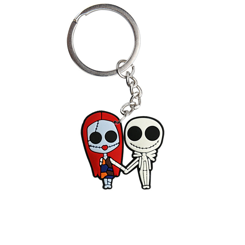 Wholesale Cartoon  PVC Keychain Pendant,  Dark Style Bag Charm for Resale