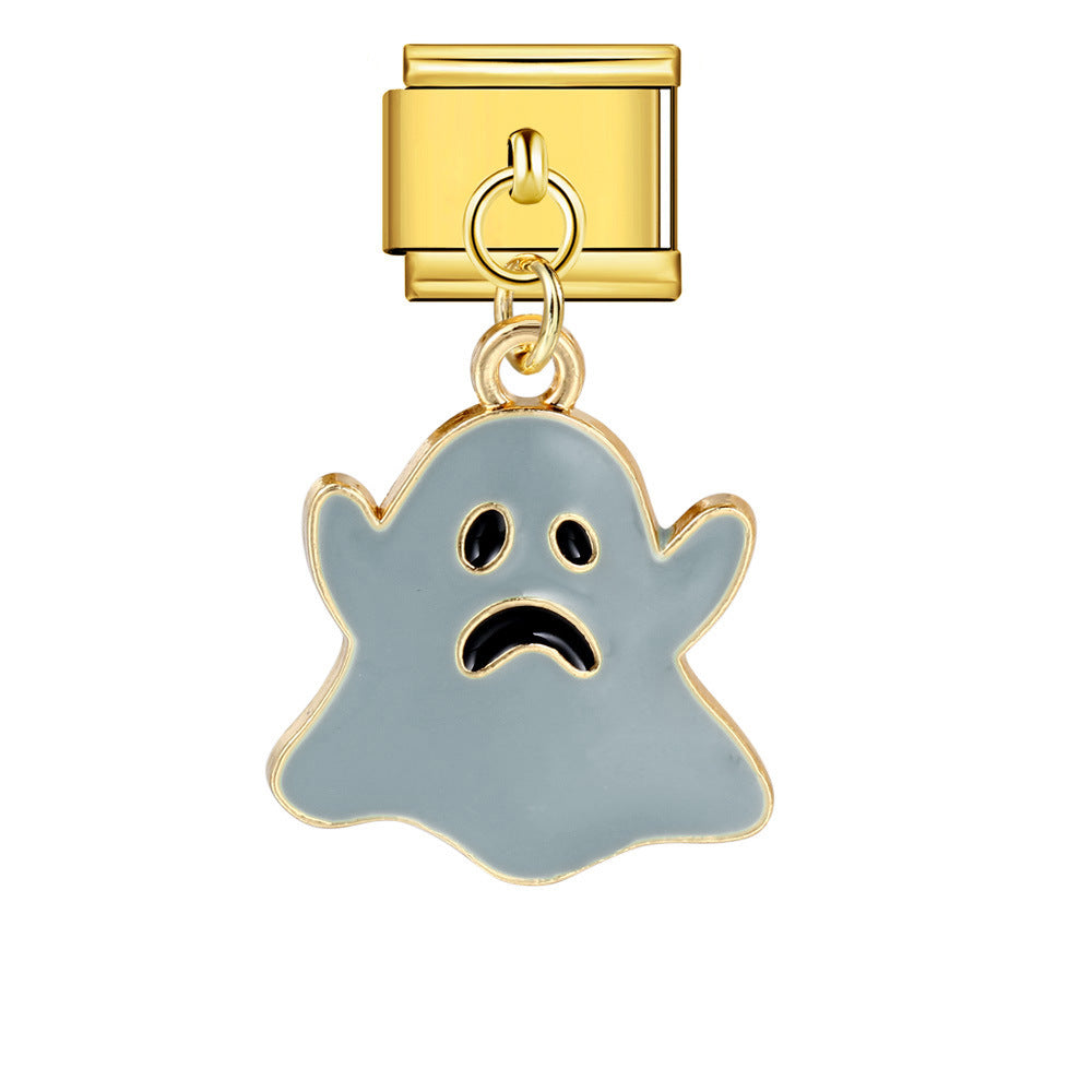 Wholesale Italian Charm Bracelet 9mm DIY -themed pendant  Creative Stainless Steel Composable Bracelet