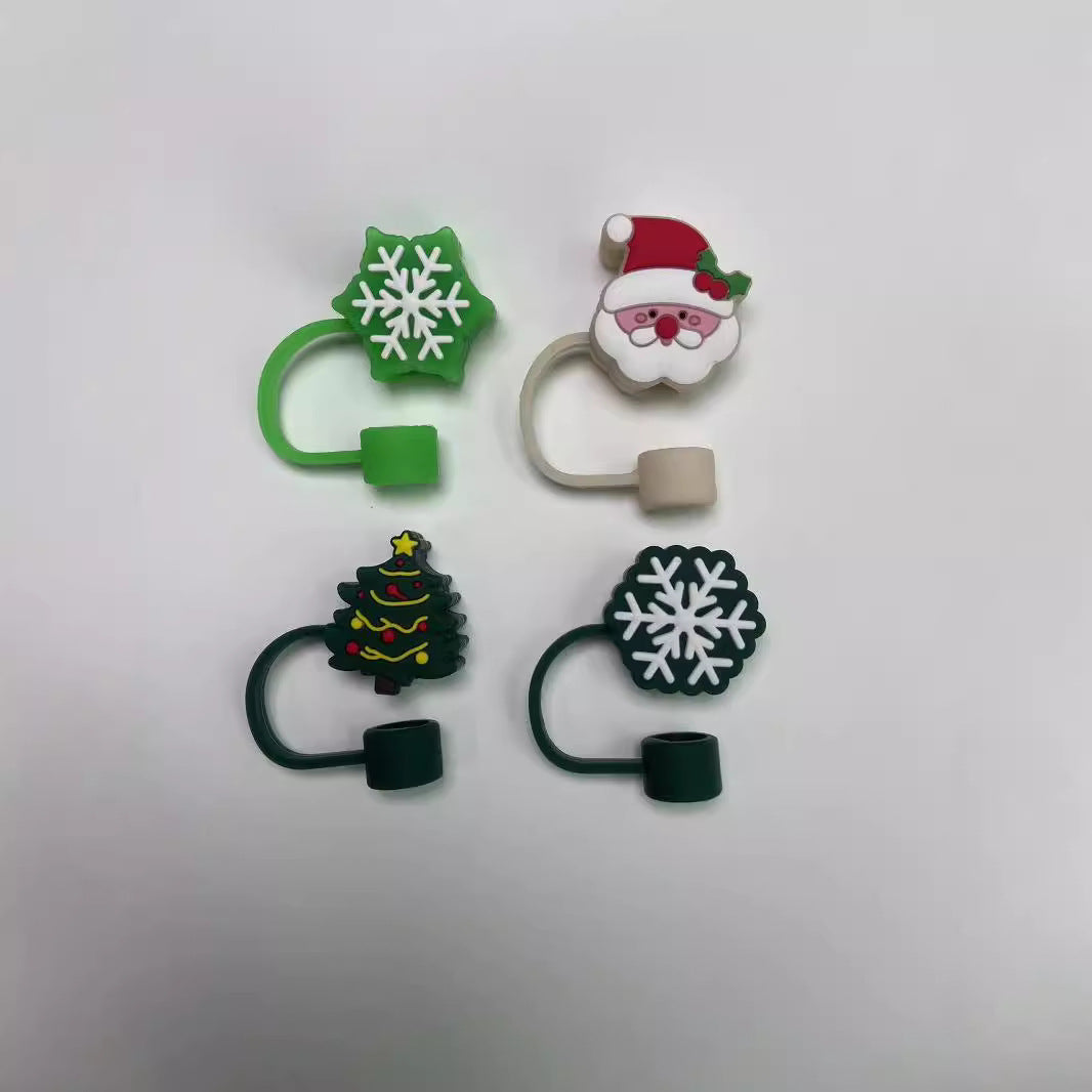 Wholesale  Skull Bat 10mm PVC Soft Straw Tube Cap