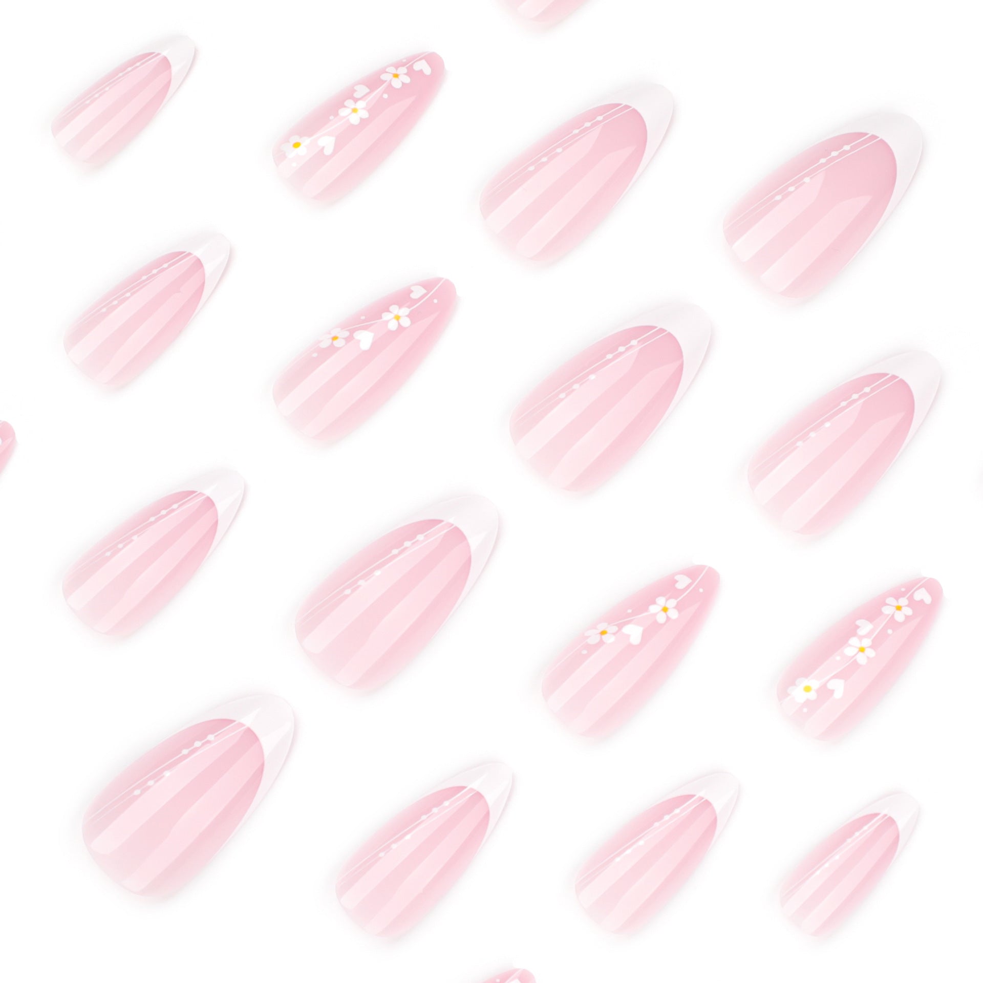 Wholesale 24 Pieces/box Flower Nails Kits Nail Stickers