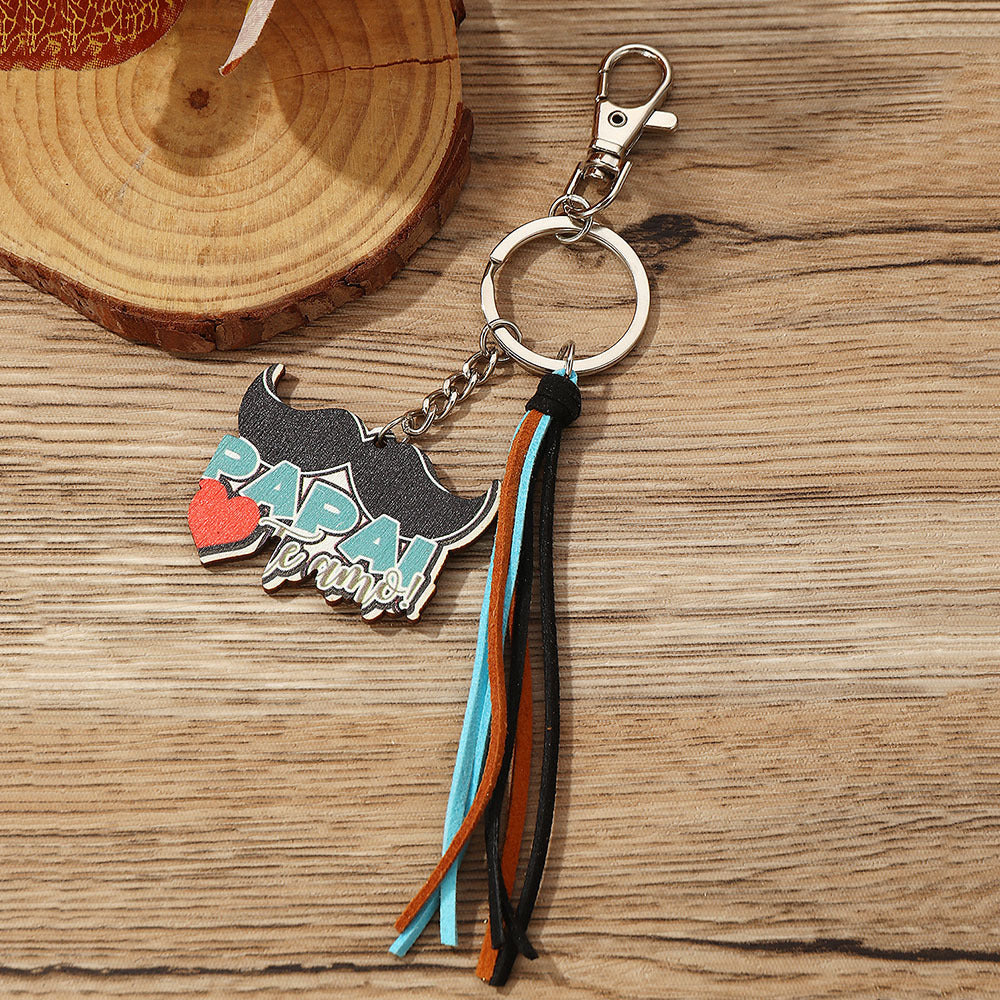 Wholesale modern simple personality key accessories keychains