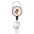 Wholesale Floral Alloy  Retractable Rotating Badge Keychain