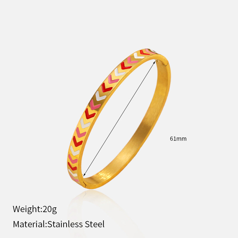 Wholesale electroplated stainless steel bracelet