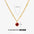Wholesale December 18K Gold Stainless Steel Diamond Necklace