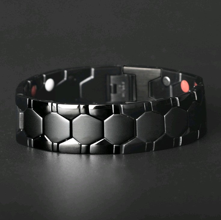 Wholesale Diamond Double Dot Magnetic Removable Hexagonal Bracelet