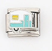 Wholesale 5pcs Italian Charm Bracelet 9mm DIY Splicing Car and Ship Series Stainless Steel Composable Bracelet